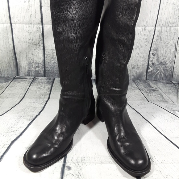 Russell & Bromley Women Black Tall Boots Size 39.5 - Picture 3 of 7